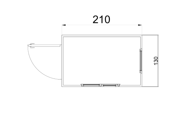 130x210 kabin plan