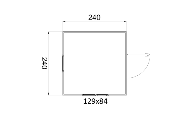 240x240 kabin plan