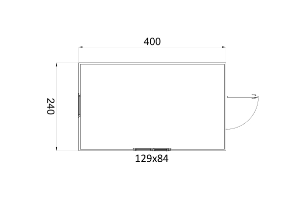 2410x400 panel kabin planı